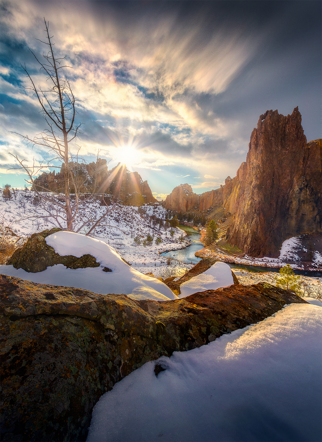 Smith Rock Winter A great winter with an amazing amount of snowfall in Central Oregon